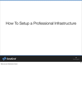 How To Setup a Professional Infrastructure
 