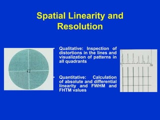 QC of gamma camera using different phantoms and their specification | PPT