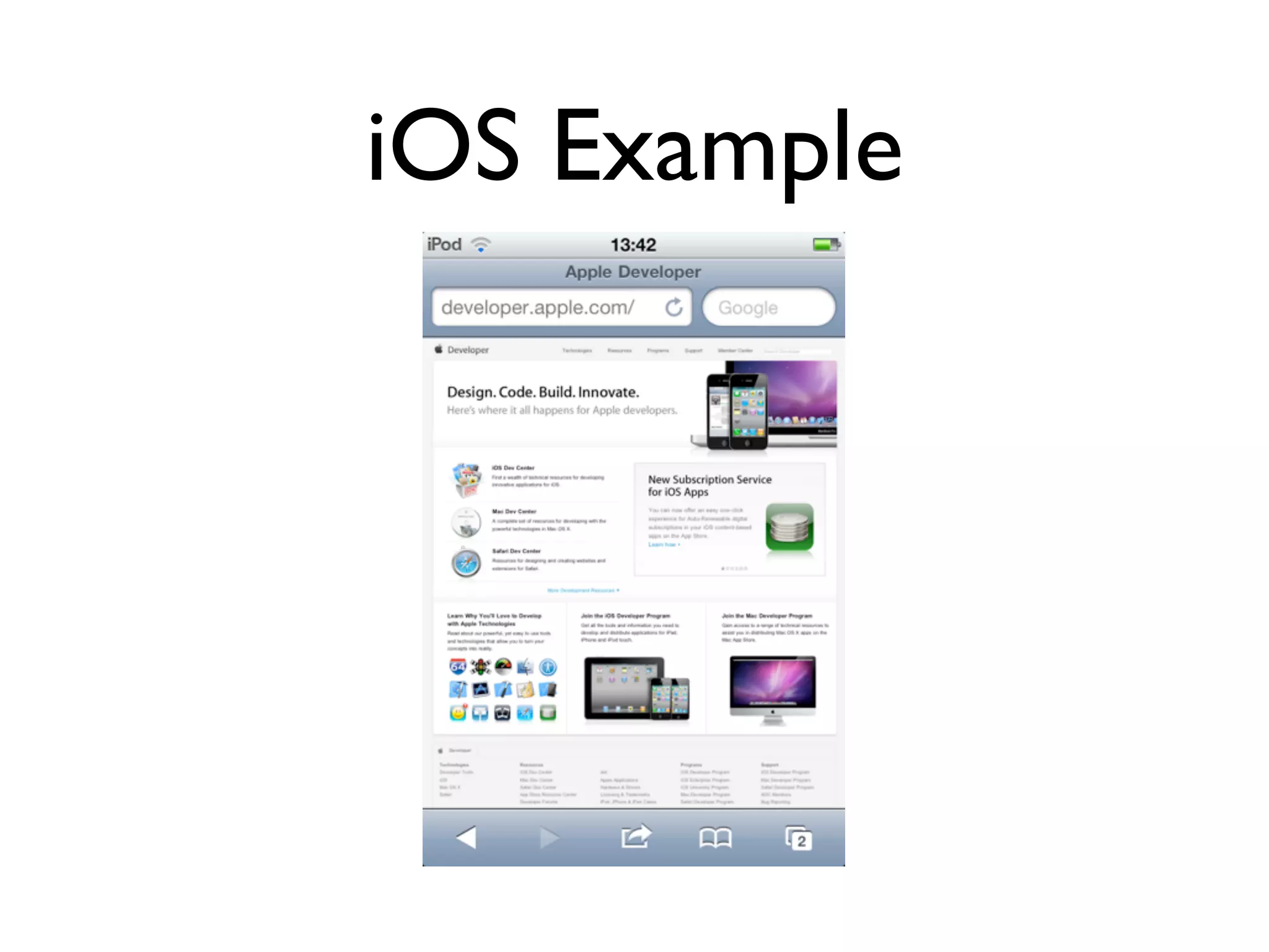 iOS Example
 