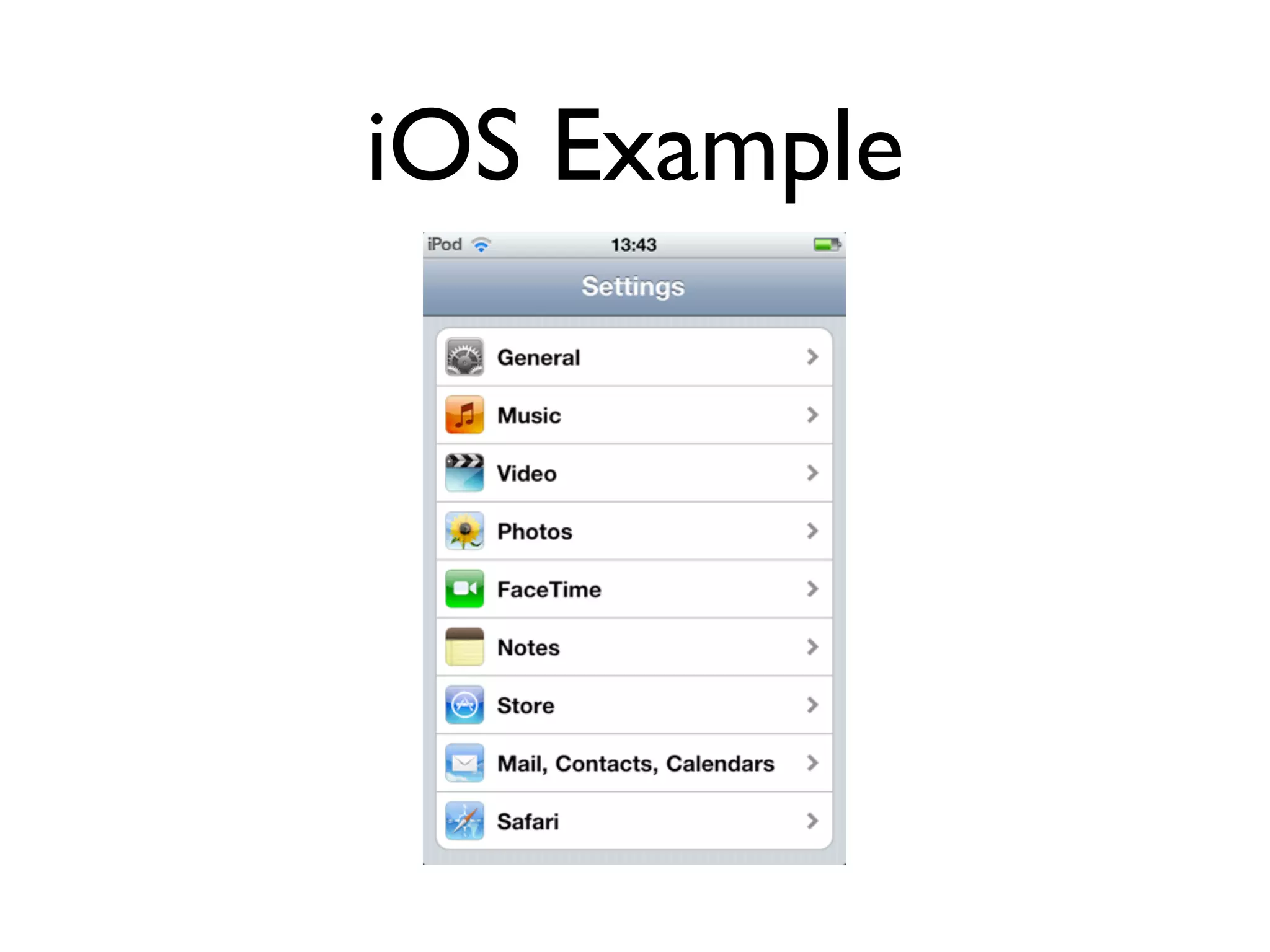 iOS Example
 