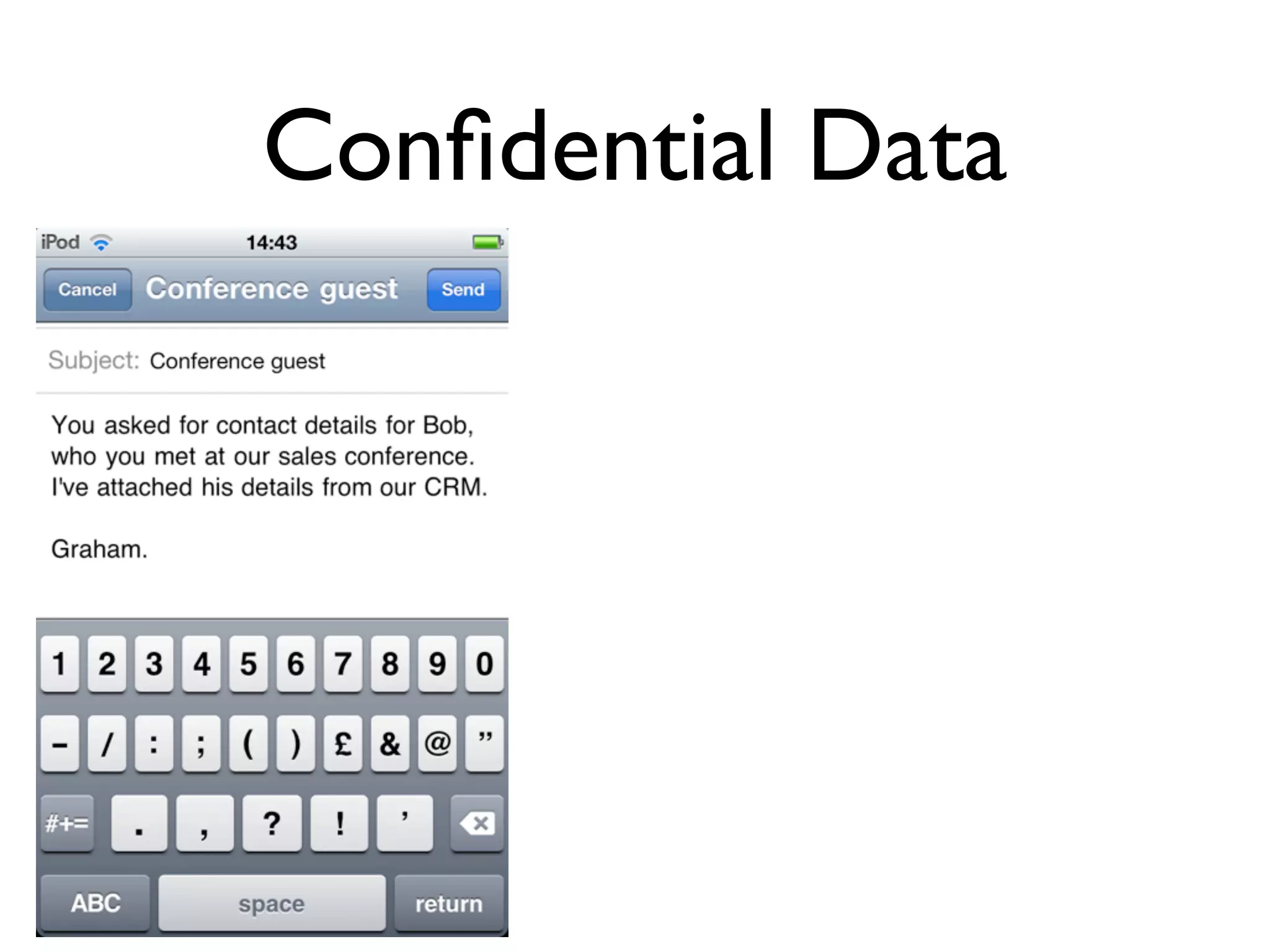 Conﬁdential Data
 