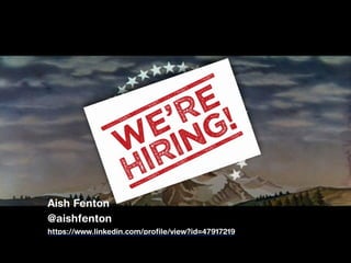 Aish Fenton
@aishfenton
https://www.linkedin.com/profile/view?id=47917219
 