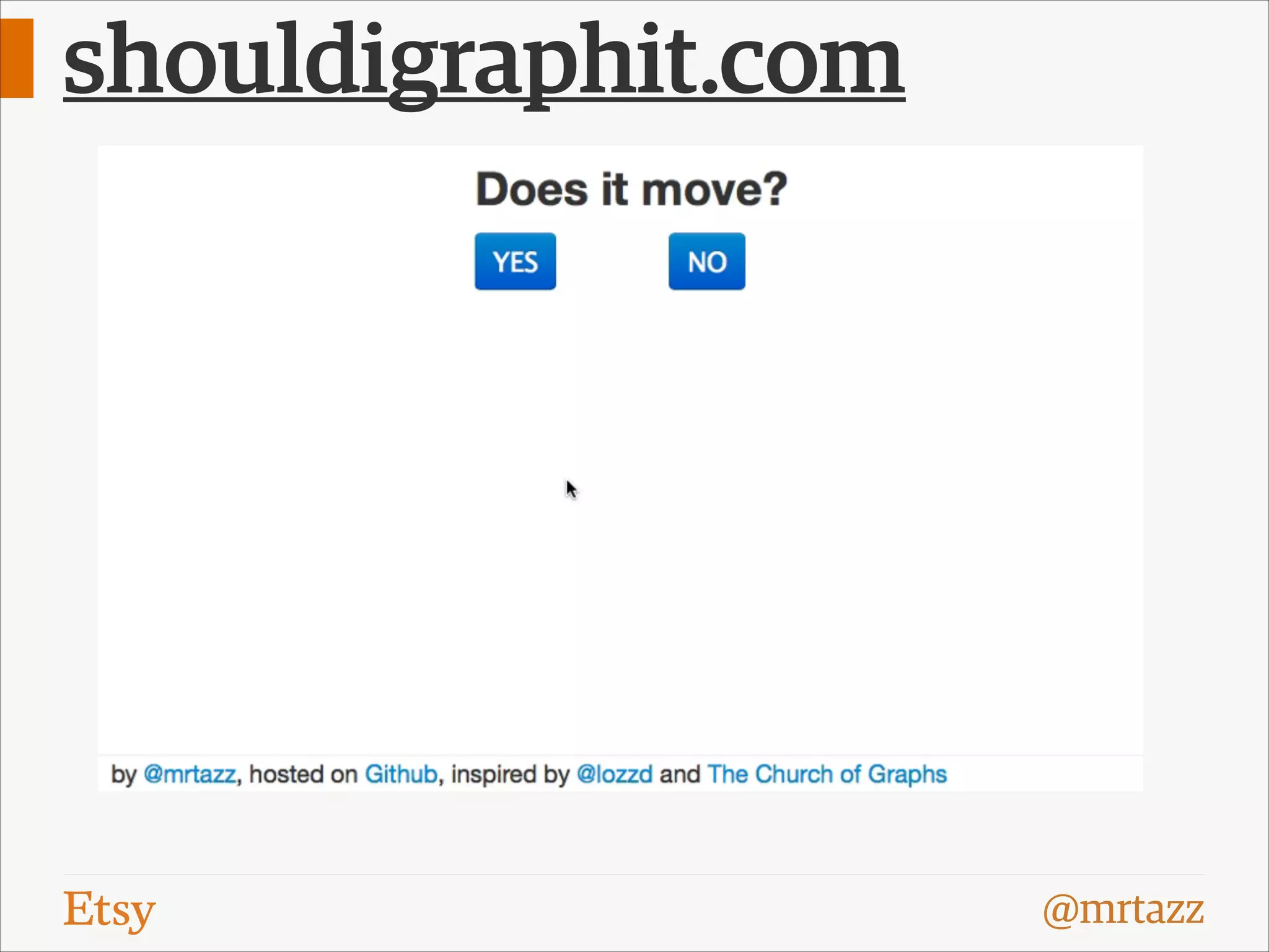 shouldigraphit.com

@mrtazz

 