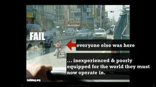 everyone else was here


... inexperienced & poorly
equipped for the world they must
now operate in.

Copyright © 2010 Opscode, Inc - All Rights Reserved   5
 