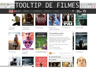 TOOLTIP DE FILMES
 