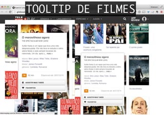 TOOLTIP DE FILMES
 