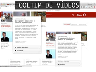 TOOLTIP DE VÍDEOS
 