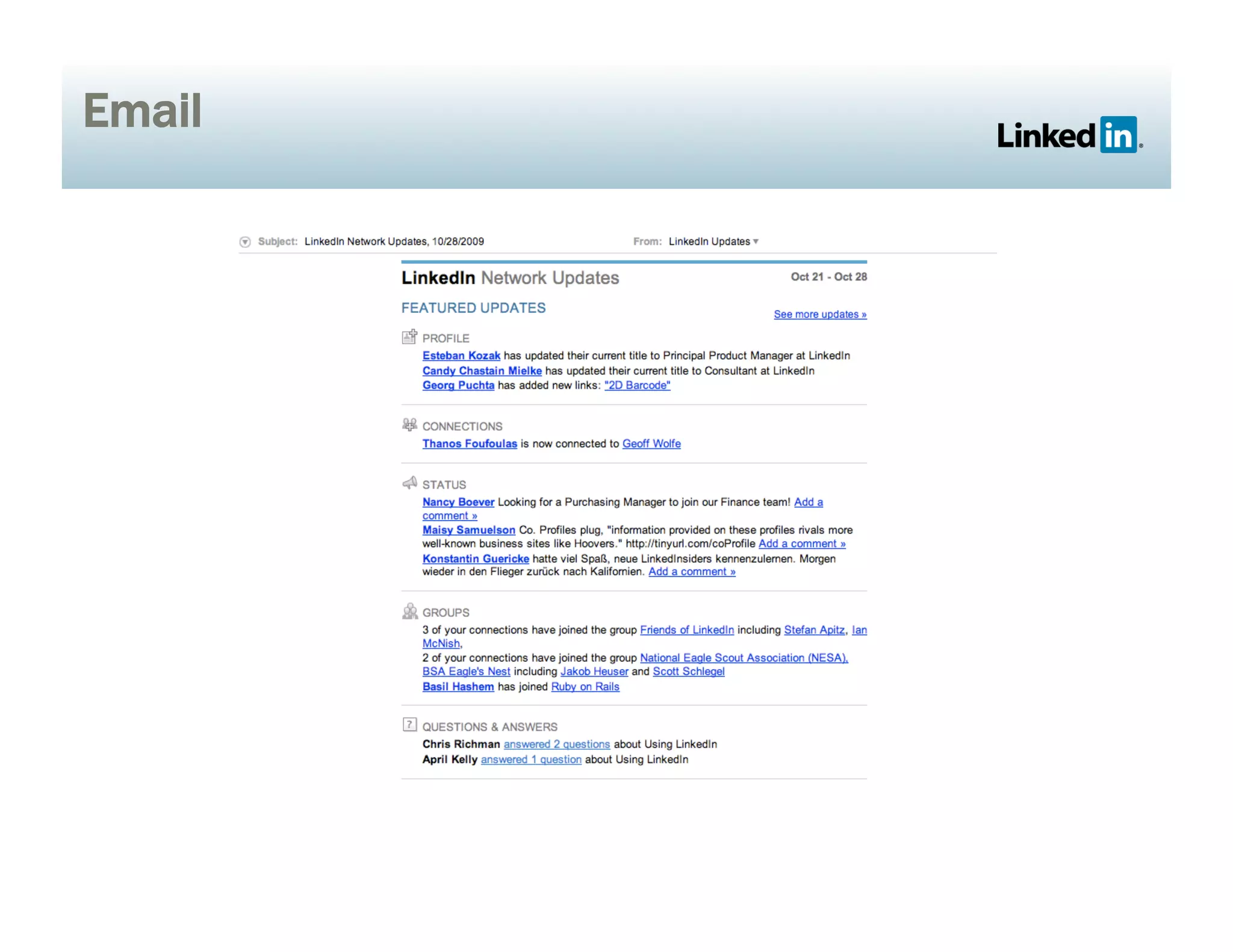 NUS Email digest screenshot
Email
 