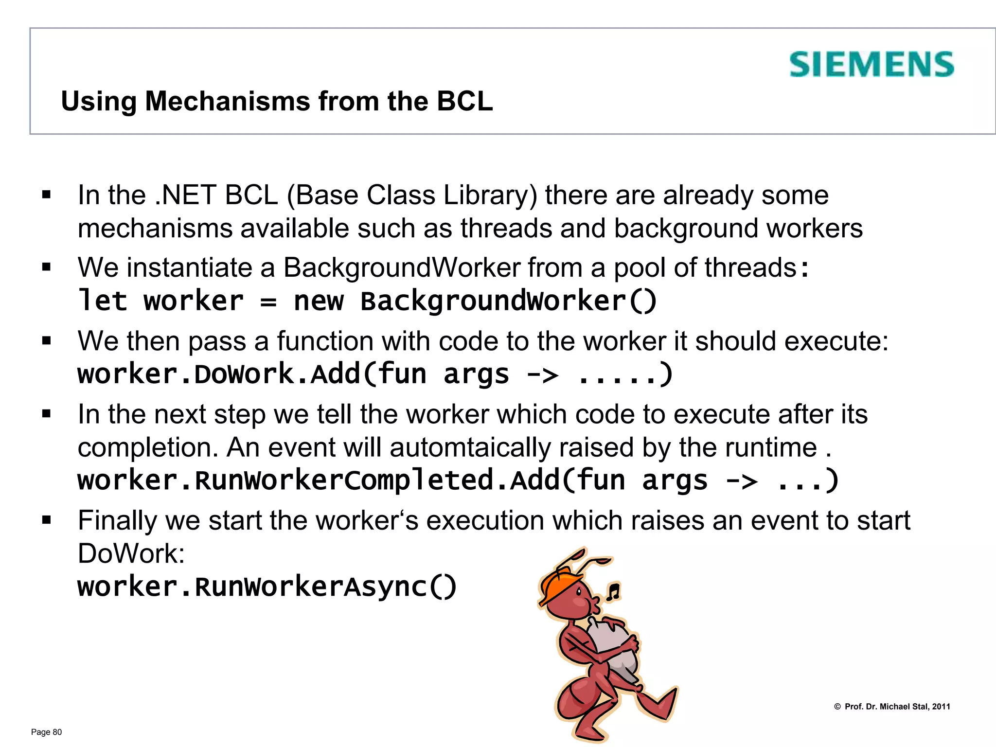 Reactive, Asynchronous and Parallel F#Manythingswithin an applicationhappenasynchronously, such asReading Web PagesProcessing a GUI eventhandlerWaitingfor I/O completionIn addition, weshouldleveragethe power of Multicore CPUs Weneedlanguagesupportforreactive, asynchronous, and parallel processingPage 79SocketforAthlon 64 X2 CPUSource: Wikipedia