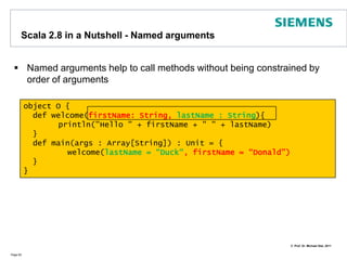 Build the Parser in Scala -  Part IPage 57import scala.util.parsing.combinator._class PolygonParserClass1 extends JavaTokenParsers {  def poly  : Parser[Any] = "["~rep(point)~"]"  def point : Parser[Any] = "("~floatingPointNumber~","~floatingPointNumber~")"}object PolygonParser1 extends PolygonParserClass1 {  def parse (input: String) = parseAll(poly, input)}object ParserDemo extends Application {println(PolygonParser1.parse("[(1,2)(3,7)]"))}=> parsed: (([~List((((((~1)~,)~2)~)), (((((~3)~,)~7)~))))~])~ 	: sequence		~>	: ignore left side of productionrep( )	: repetition		<~	: ignore right side of productionopt()	: option|	; alternative
