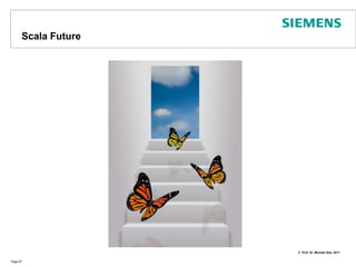 Scala 2.8 in a Nutshell - Named argumentsNamed arguments help to call methods without being constrained by order of arguments Page 62object O {def welcome(firstName: String, lastName : String){println("Hello " + firstName + " " + lastName)  }def main(args : Array[String]) : Unit = {welcome(lastName= “Duck“, firstName = “Donald")  }}