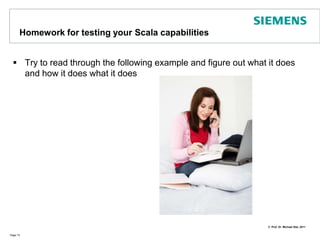 STM (Software Transactional Memory)Dealing with locking and thread-management is hardAgents are not a good solution for applications that share dataThis holds especially when combining multiple actions In database management systems, transactions come to our rescueSame can be done in memory using STMScalaSTM offers a good solution based on Clojure Page 68See also: http://www.scala-lang.org/node/8359