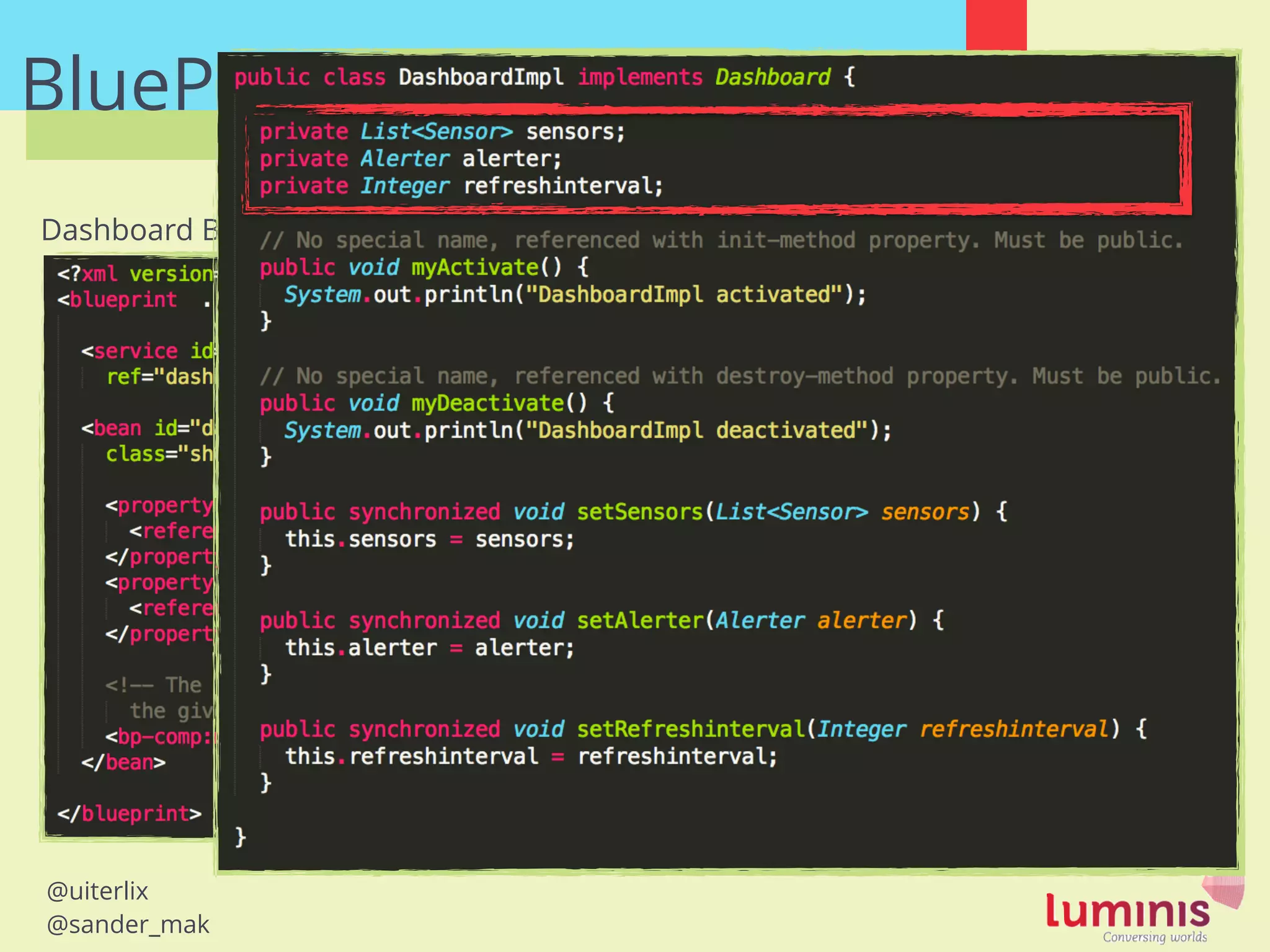 @uiterlix
@sander_mak
BluePrint
Dashboard Bundle
snipped 10+ lines of namespaces :(
 