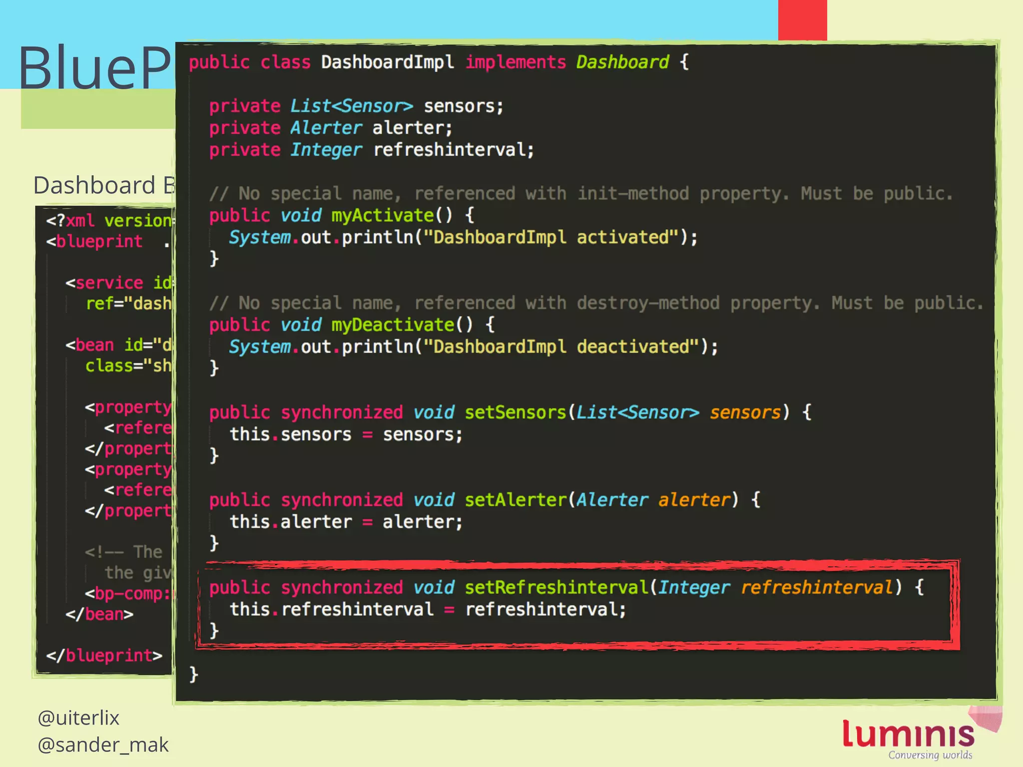 @uiterlix
@sander_mak
BluePrint
Dashboard Bundle
snipped 10+ lines of namespaces :(
 