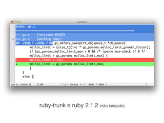 ruby-trunk e ruby 2.1.2 (não lançado)
 