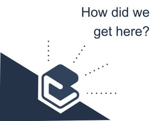 How did we
get here?
 