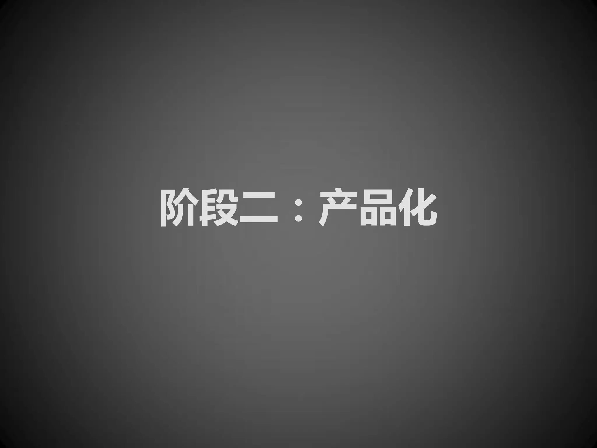 阶段二：产品化
 