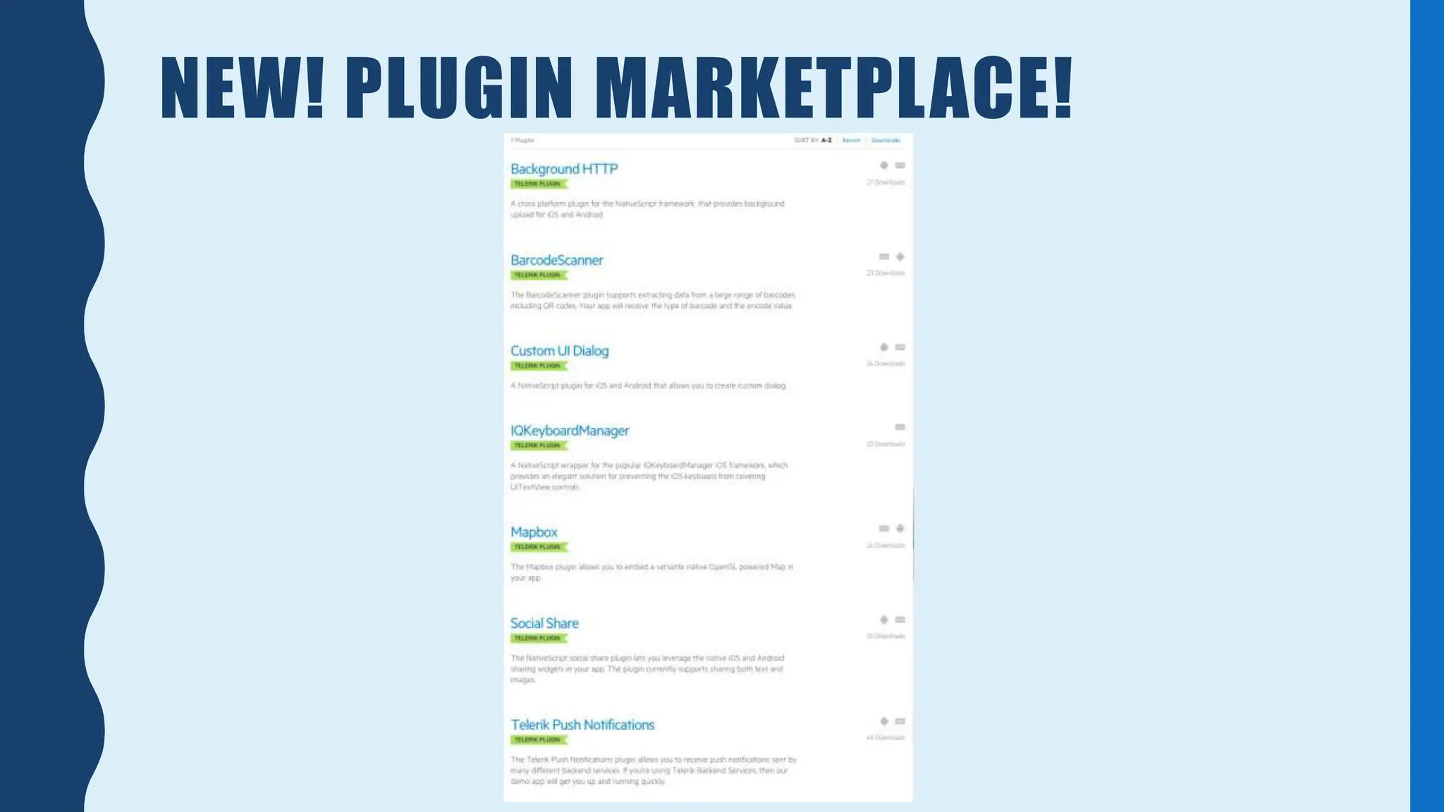 NEW! PLUGIN MARKETPLACE!
 
