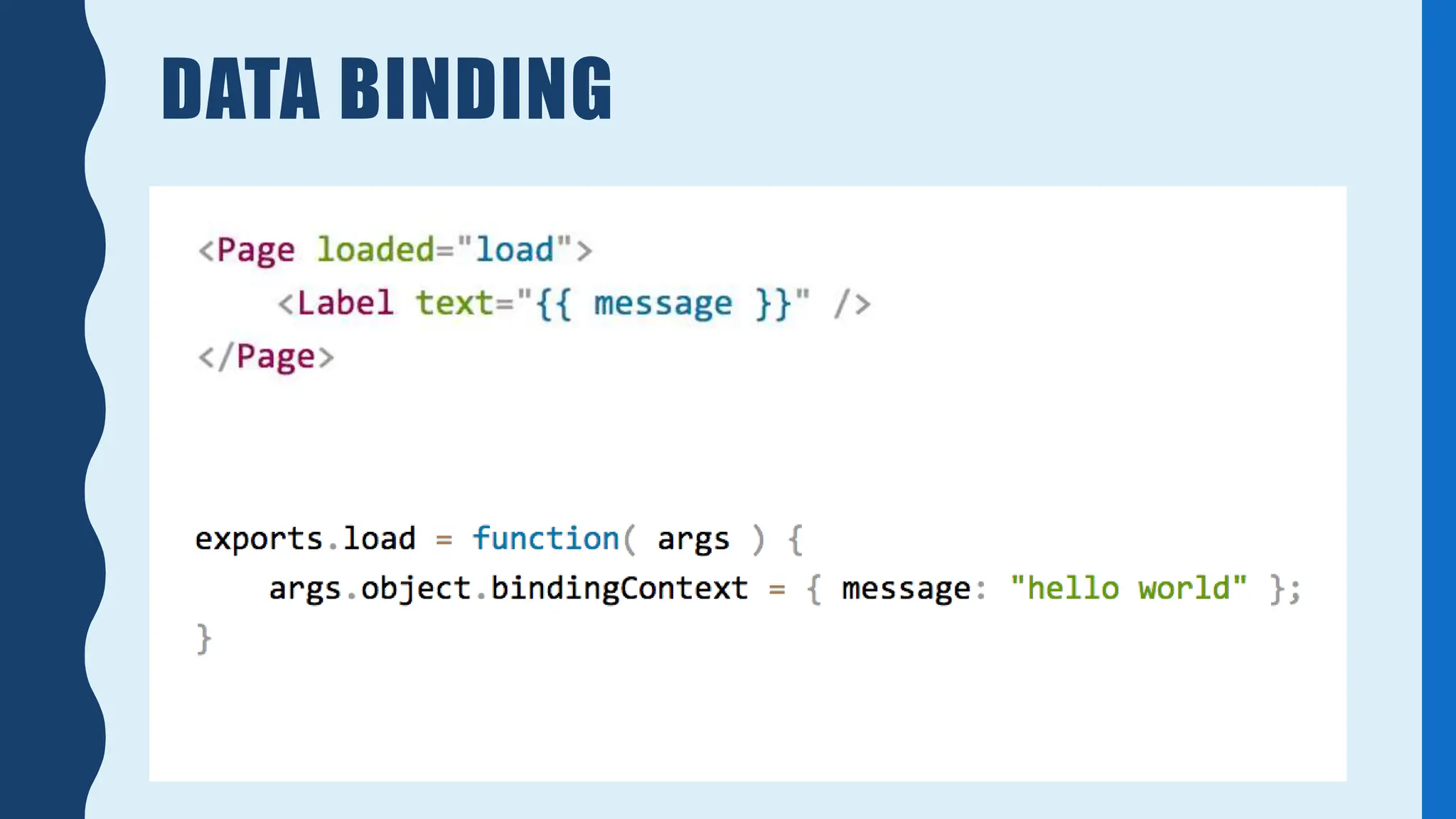 DATA BINDING
 