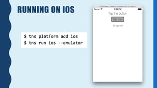 RUNNING ON IOS
 