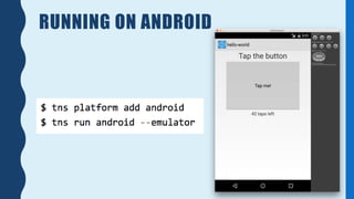 RUNNING ON ANDROID
 
