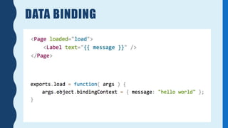 DATA BINDING
 
