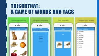 THISORTHAT:
A GAME OF WORDS AND TAGS
 