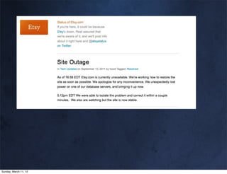 Sunday, March 11, 12
 