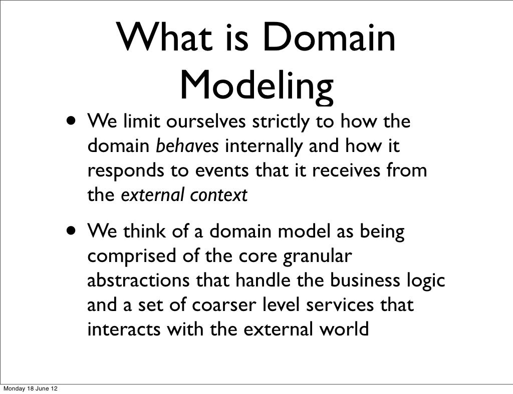 What is Domain Modeling
