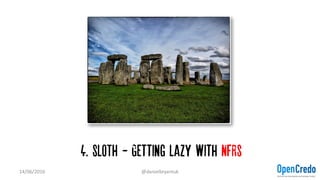4. SLOTH - Getting Lazy with NFRs
14/06/2016 @danielbryantuk
 