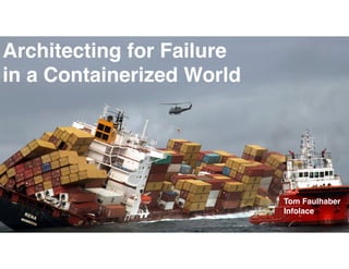 Architecting for Failure
in a Containerized World
Tom Faulhaber
Infolace
 