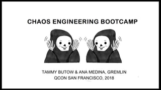 TAMMY BUTOW & ANA MEDINA, GREMLIN
QCON SAN FRANCISCO, 2018
 