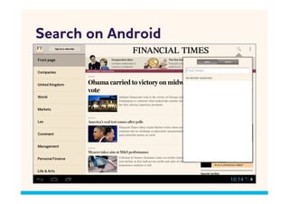 Search on ndroid
 
