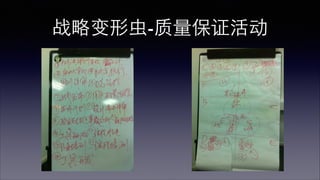 战略变形⾍虫-质量保证活动 
 