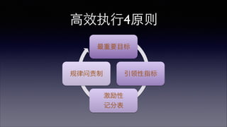 ! 
! 
⾼高效执⾏行 
 