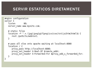 SERVIR ESTATICOS DIRETAMENTE
 
