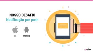 NOSSO DESAFIO
Notificação por push
iOS ANDROID
 