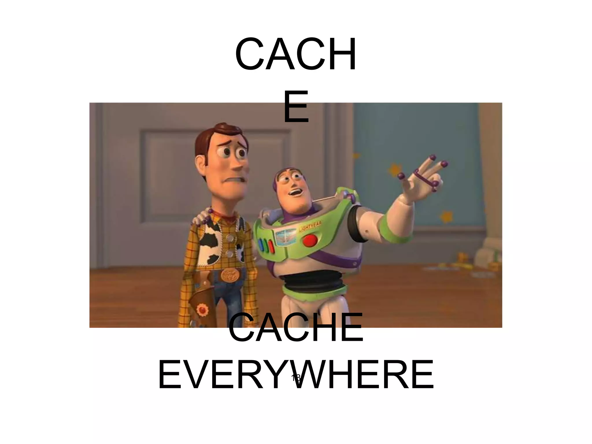 18
CACHE
EVERYWHERE
CACH
E
 
