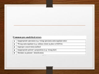 Quality Control in Pathological Laboratory | PPTX