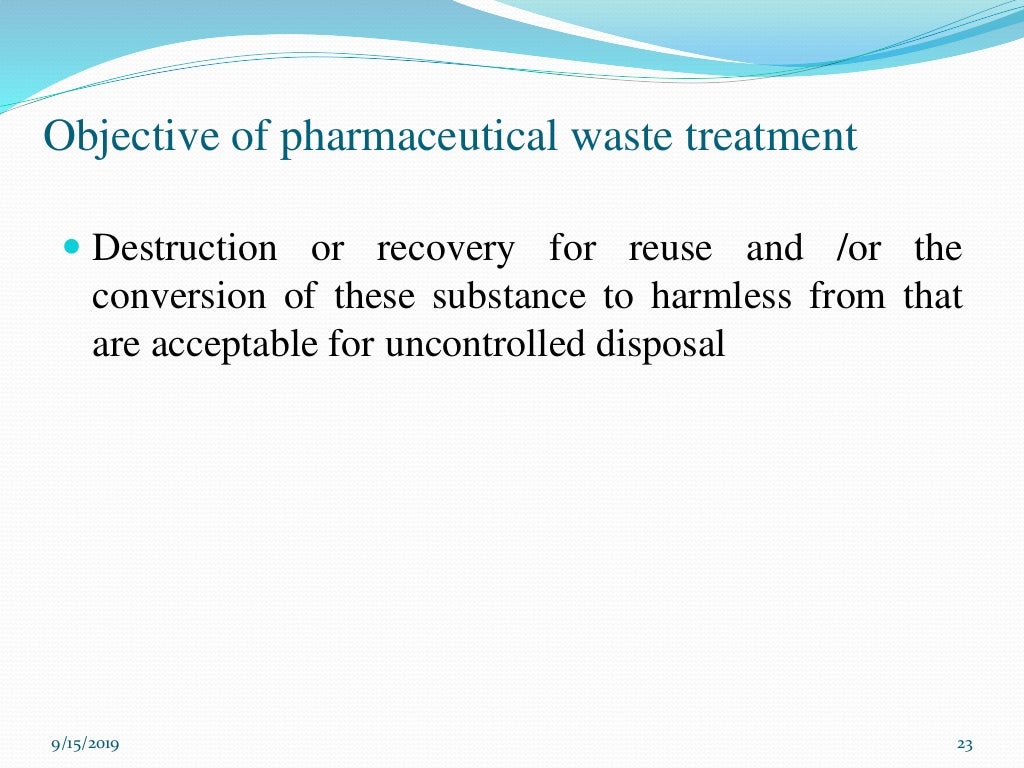 Handling of waste and Scrap disposal