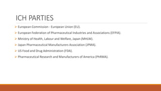 ICH - quality guidelines | PPTX