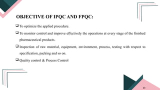 Analysis of Raw Materials and in process quality control of finished ...