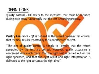 QC & QA.pptx QUALITY CONTROL AND QUALITY ASSURENCE.