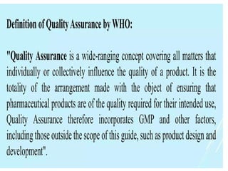 QC & QA.pptx QUALITY CONTROL AND QUALITY ASSURENCE.