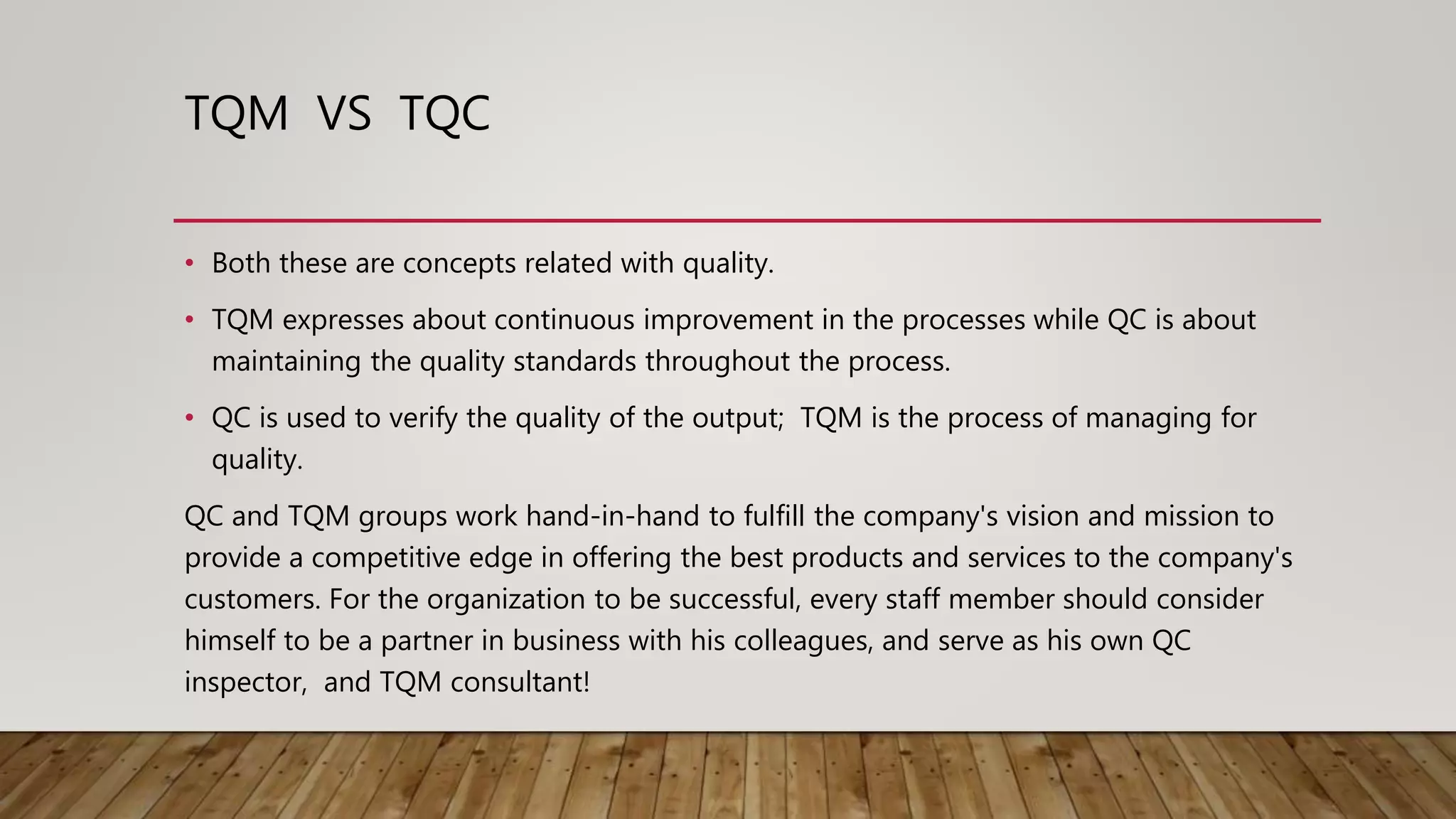 Difference Between Total Quality Control and Total Quality Management ...