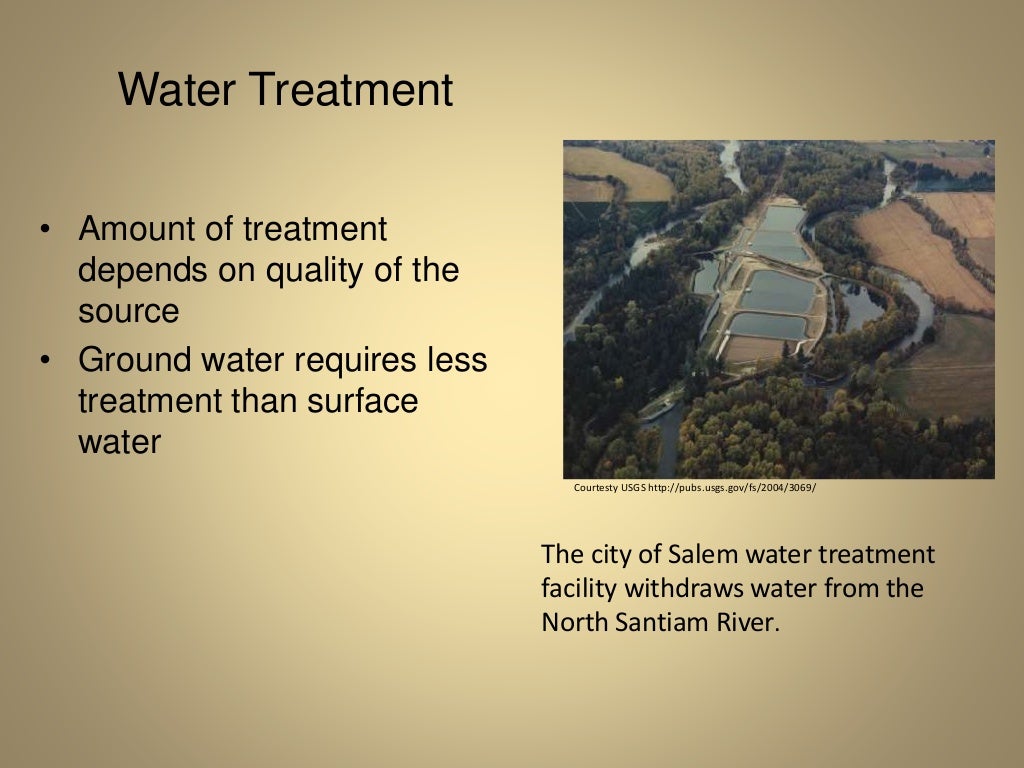 Sources of water supply