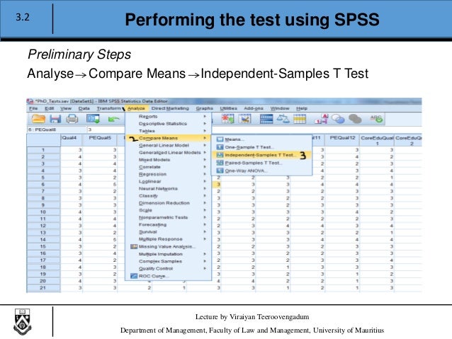quantitative data analysis using spss