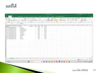 ผศ.ดร.ธีทัต ตรีศิริโชติ 100
 