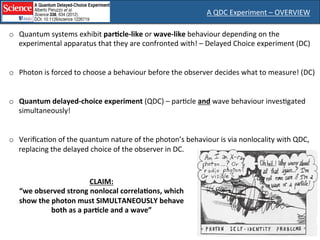 Quantum delayed choice experiment | PDF
