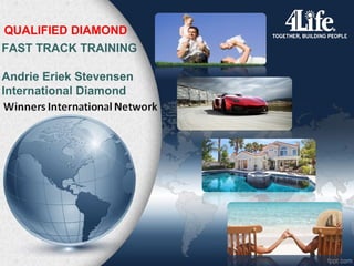 QUALIFIED DIAMOND 
FAST TRACK TRAINING 
Andrie Eriek Stevensen 
International Diamond 
 
